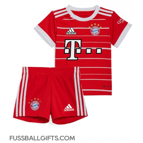 Bayern Munich Fußballbekleidung Heimtrikot Kinder 2022-23 Kurzarm (+ kurze hosen)